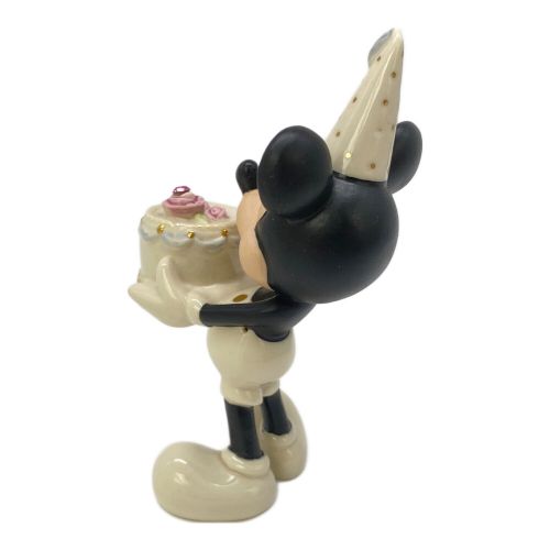 LENOX (レノックス) ディズニーグッズ フィギュリン Mickey's Happy Birthday to You 10月 ピンクトルマリン