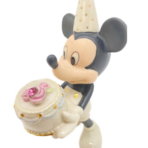 LENOX (レノックス) ディズニーグッズ フィギュリン Mickey's Happy Birthday to You 10月 ピンクトルマリン