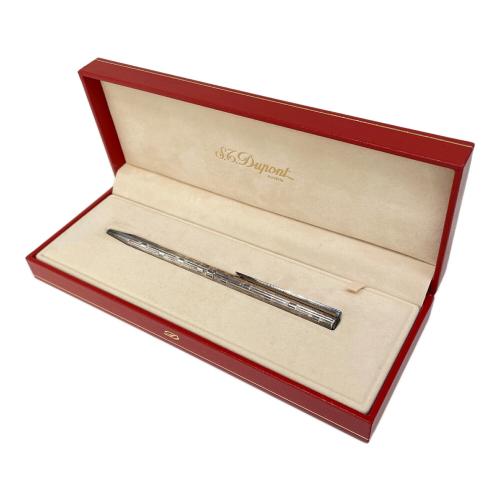 S.T.Dupont (エス・テー・デュポン) ボールペン シルバー フランス製 ツイスト式 箱記念印字あり
