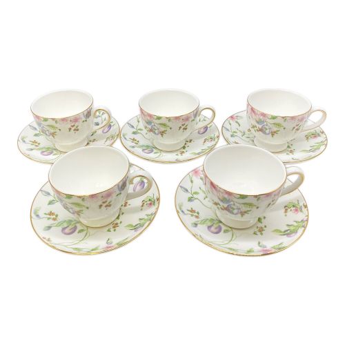 Wedgwood (ウェッジウッド) カップ&ソーサー スイートプラム 5Pセット