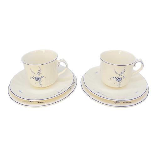 Villeroy&Boch (ビレロイアンドボッホ) カップ&ソーサー＆プレート オールドルクセンブルク 2Pセット