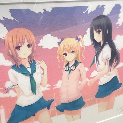 アールビバン 版画 珈琲貴族 CURE GIRL ANOTHER SKY 4/20