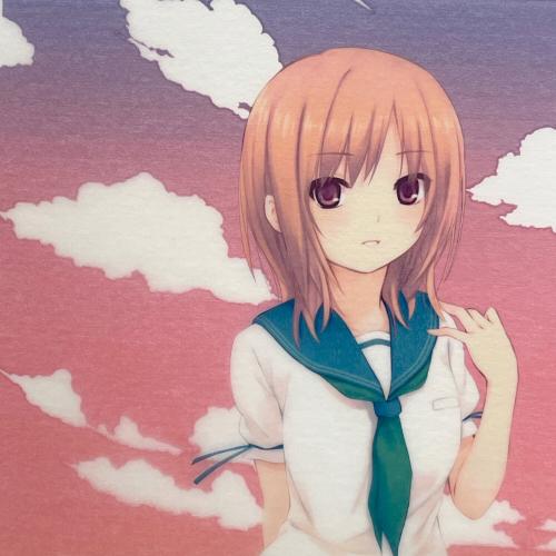 アールビバン 版画 珈琲貴族 CURE GIRL ANOTHER SKY 4/20