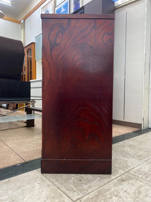 岩谷堂箪笥 (イワヤドウタンス) 和タンス ブラック×ブラウン 4段 030906