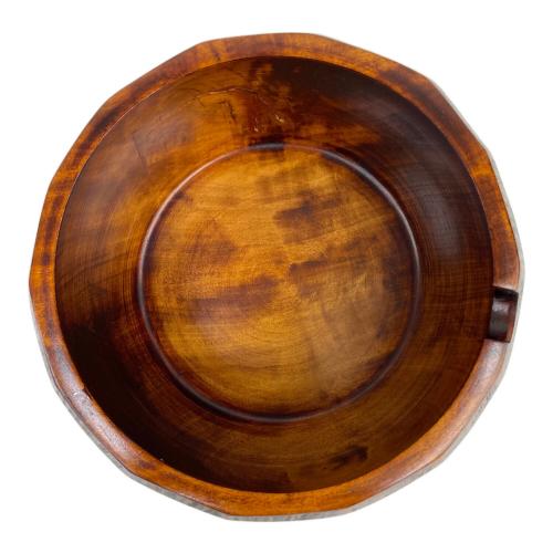 おひつ  木彫 	しゃもじ付