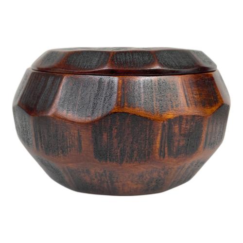 おひつ  木彫 	しゃもじ付