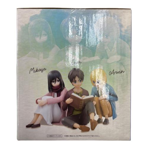 進撃の巨人 (シンゲキノキョジン) フィギュア 箱つぶれ有 A賞 エレン＆ミカサ＆アルミン 壁の外の世界 一番くじ