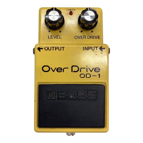 BOSS (ボス) オーバードライブ 8600 1979年製 オペアンプ:NEC μPC4741C 黒スイッチ OverDrive OD-1 銀ネジ 日本製 動作確認済み