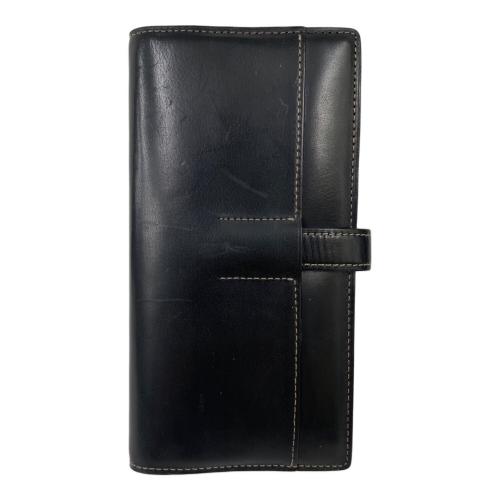 KNOX (ノックス) システム手帳カバー ブラック×ブラウン