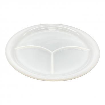 希少　ファイヤーキング　３コンパートメントプレート　ホワイト　2枚セット Fire King (ファイヤーキング) 3コンパートメントプレート ホワイト