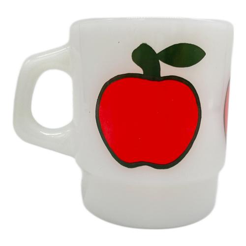 Fire King (ファイヤーキング) スタッキングマグカップ USED リンゴ キズ有 スーパーフルーツ