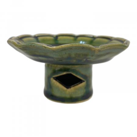 ◆ 幸兵衞窯 ◆　総織部 高台皿 × 5　＊新品未使用品 幸兵衛窯 (コウベイガマ) 総織部高台皿 5Pセット｜トレファクONLINE