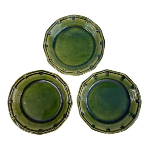 幸兵衛窯 (コウベイガマ) 総織部高台皿 5Pセット