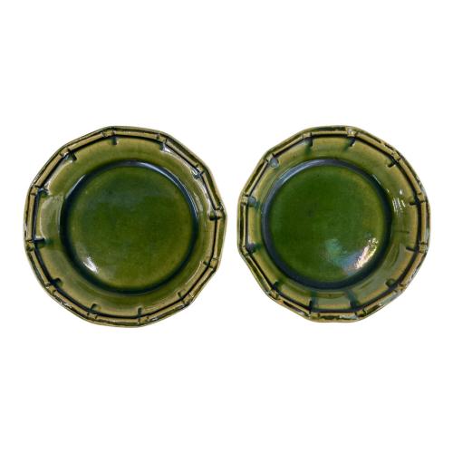 幸兵衛窯 (コウベイガマ) 総織部高台皿 5Pセット