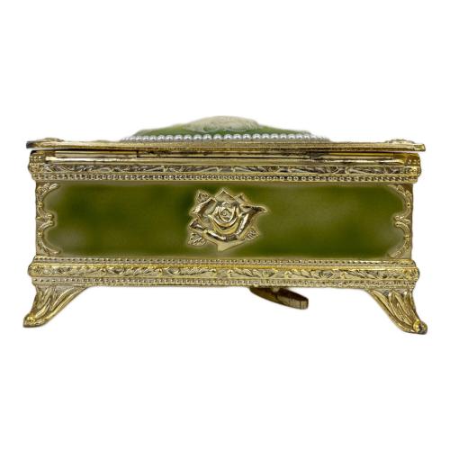 オルゴール メノウカメオ風 グリーン エリーゼ