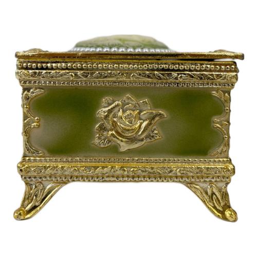 オルゴール メノウカメオ風 グリーン エリーゼ