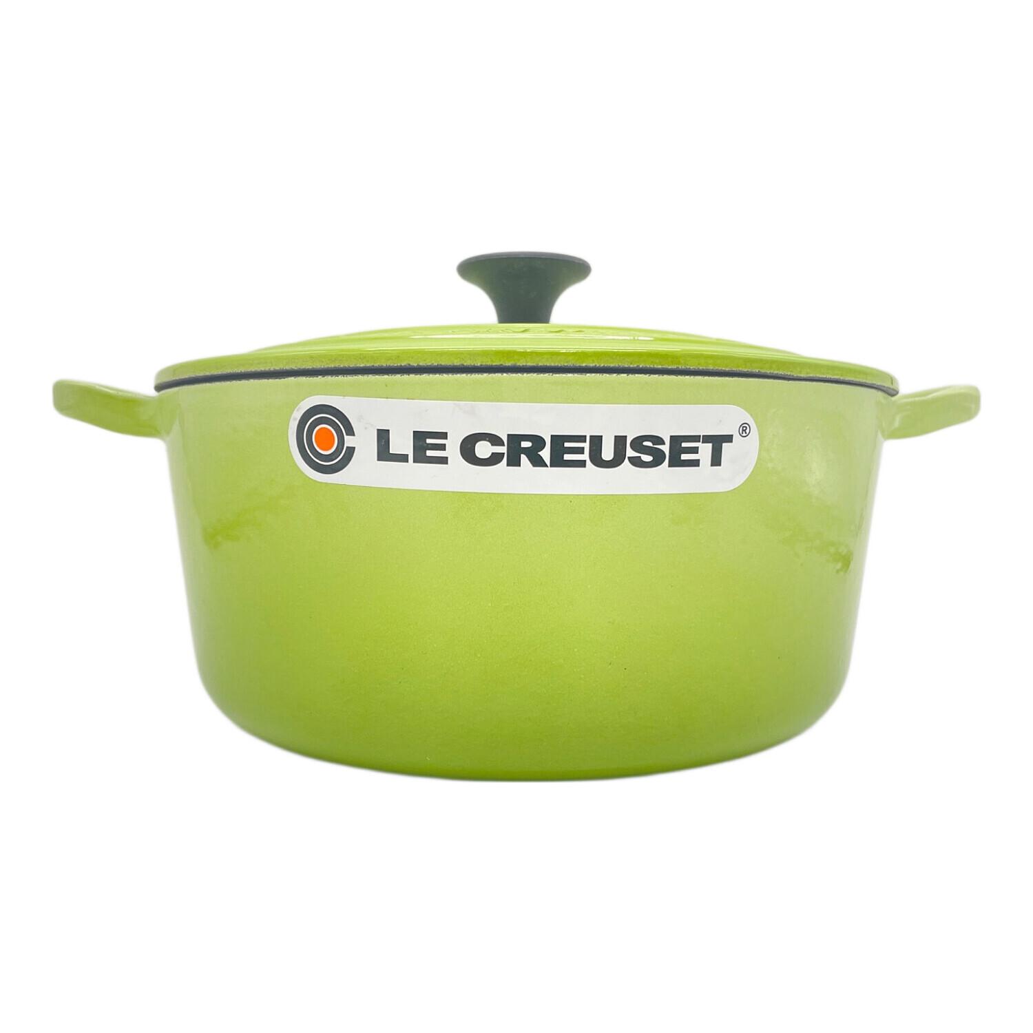 LE CREUSET ホワイト 両手鍋 直径約22cm LE CREUSET (ルクルーゼ) 両手