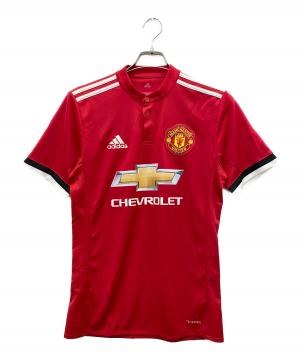 マンチェスターユナイテッド (マンチェスターユナイテッド) adidas (アディダス) サッカーユニフォーム サッカーユニフォーム マンチェスターユナイテッド　2017-18 ホーム レッド サイズ:S