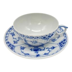ROYAL COPENHAGEN (ロイヤル・コペンハーゲン) カップ&ソーサー ブルーフルーテッド・ハーフレース