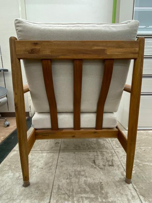 edda (エッダ) 1人掛けソファー ホワイト×ブラウン