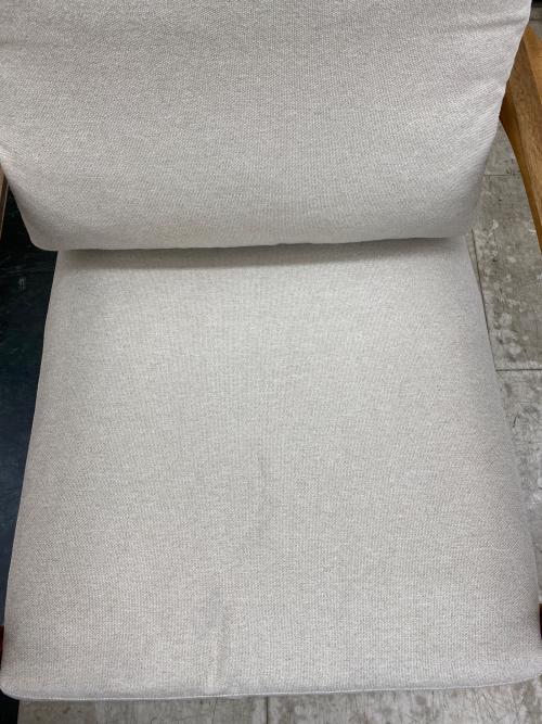 edda (エッダ) 1人掛けソファー ホワイト×ブラウン