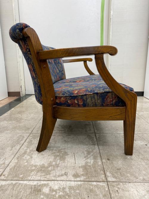 Brugge (ブルージュ) 2人掛けソファー ネイビー×ブラウン