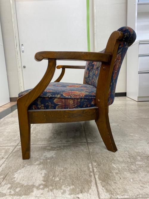 Brugge (ブルージュ) 2人掛けソファー ネイビー×ブラウン