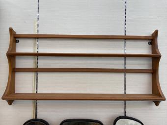 ercol (アーコール) ウォールラック　幅:約95㎝ ブラウン Wall Mounted Plate Rack model