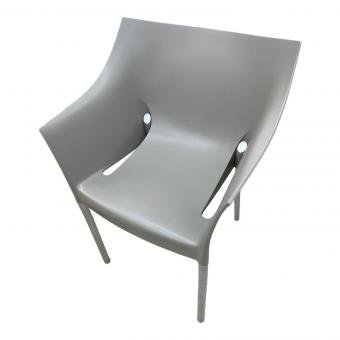 Kartell (カルテル) アームチェアー DR.NO 191 グレー×シルバー