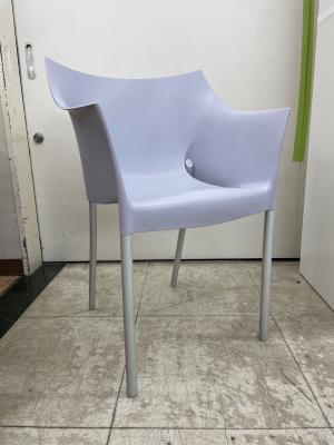 Kartell (カルテル) アームチェアー DR.NO(ドクターノー） グレー×シルバー