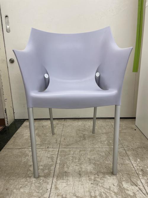 Kartell (カルテル) アームチェアー DR.NO(ドクターノー） グレー×シルバー