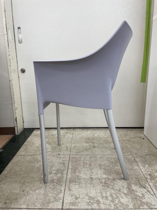 Kartell (カルテル) アームチェアー DR.NO(ドクターノー） グレー×シルバー