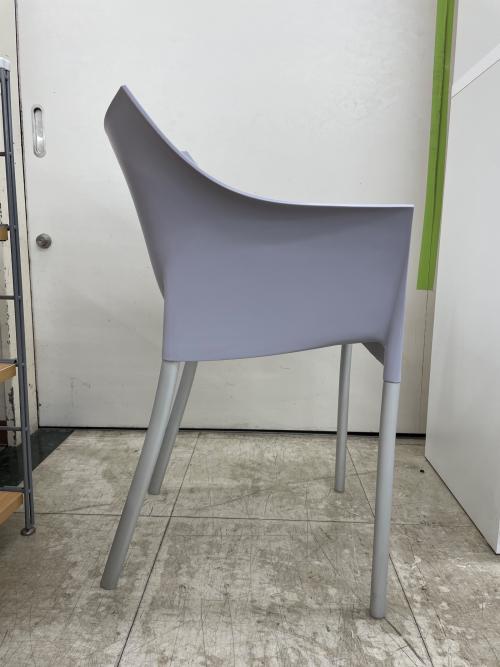 Kartell (カルテル) アームチェアー DR.NO(ドクターノー） グレー×シルバー