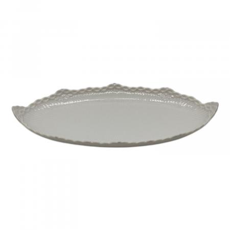 【未使用】ロイヤルコペンハーゲン　 ホワイトハーフレース ピックルディッシュ ROYAL COPENHAGEN (ロイヤル・コペンハーゲン) ピックルディッシュ