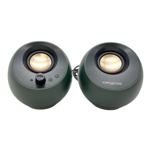 Creative (クリエイティブ・ウェイステッド・ストア) 2chスピーカー SP-PBLPRO-GRA 2024年製 Creative Pebble Pro 動作確認済