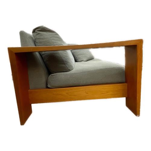 家具蔵 (カグラ) 2.5人掛けソファー 120 ライトグレー×ナチュラル モデルノ