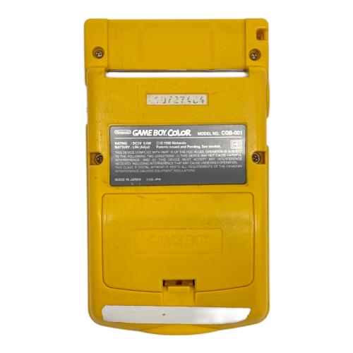 Nintendo (ニンテンドー) GAMEBOY COLOR CGB-001 ※ジャンク品 画面中央部キズ/色ヤケ・電池劣化有