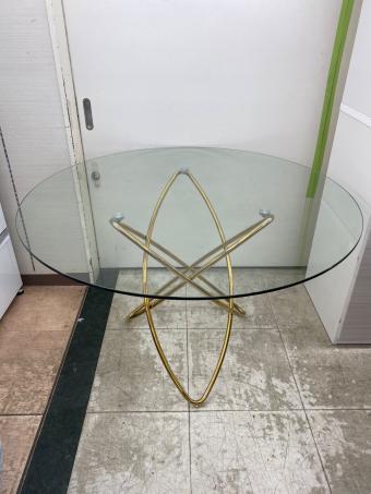 KARE (カレ) ダイニングテーブル 79621 ゴールド Molekular（モレキュラー）