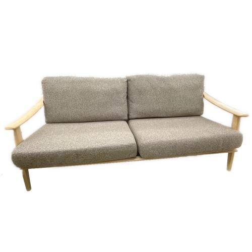 シギヤマ家具 (シギヤマカグ) 3人掛けソファー ブラウン×ナチュラル クロスタイム