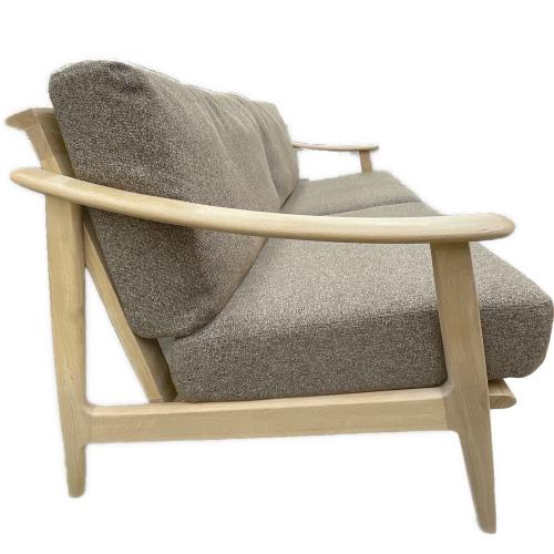 シギヤマ家具 (シギヤマカグ) 3人掛けソファー ブラウン×ナチュラル クロスタイム