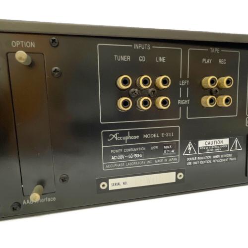 Accuphase (アキュフェーズ) プリメインアンプ E -211 リモコン・電源コード無 ＊通電確認のみ/ジャンク品 89