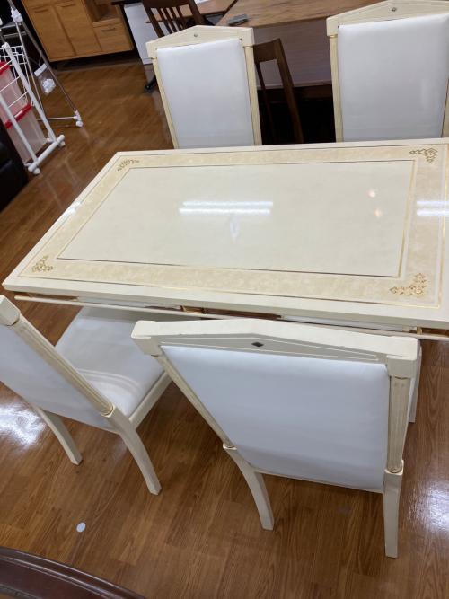 TURRI ダイニング5点セット ナチュラル×ホワイト