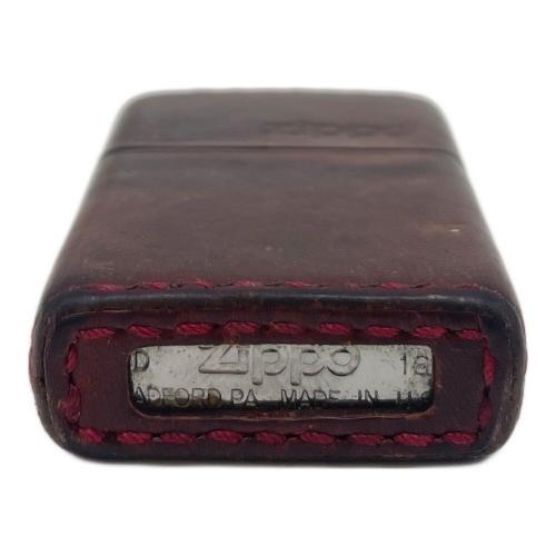 ZIPPO (ジッポ) オイルライター 2016年製 革巻き