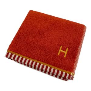 HERMES (エルメス) ハンドタオル カレ・タオル ヴィス・ヴェルサ テラコッタ/タン