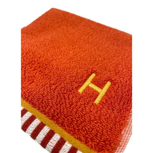 HERMES (エルメス) ハンドタオル カレ・タオル ヴィス・ヴェルサ テラコッタ/タン