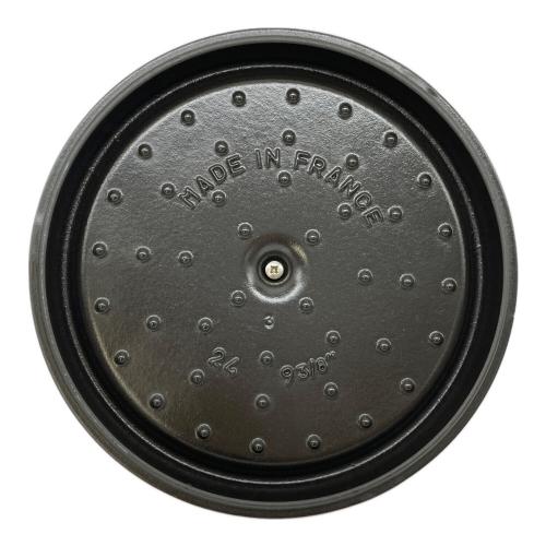 Staub (ストウブ) 両手鍋 1102406 ココットラウンド 24cm レッド(チェリー） ココット・ロンド