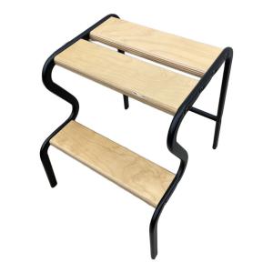 IKEA (イケア) ステップスツール 廃盤品 ナチュラル×ブラック GRUBBAN