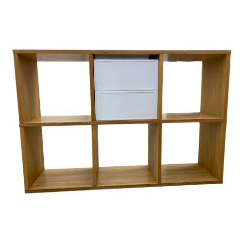 無印良品 (ムジルシリョウヒン) スタッキングシェルフ 別売り収納付 161 ナチュラル×ホワイト