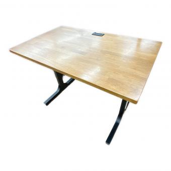 KANADEMONO（カナデモノ） デスク THE TABLE ラバーウッドT BlackSteel 93 ブラウン×ブラック
