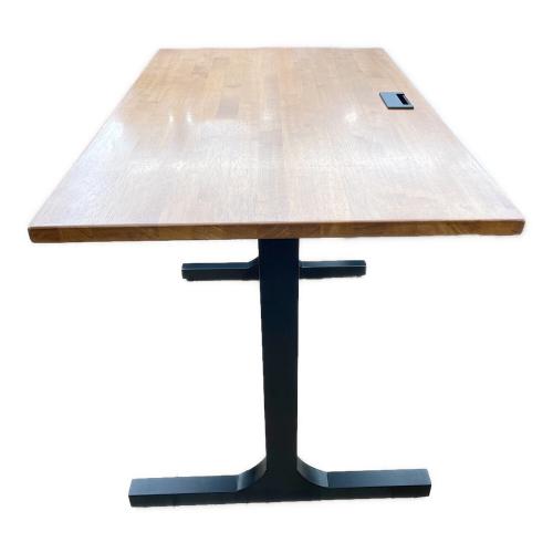 KANADEMONO（カナデモノ） デスク THE TABLE ラバーウッドT BlackSteel 93 ブラウン×ブラック